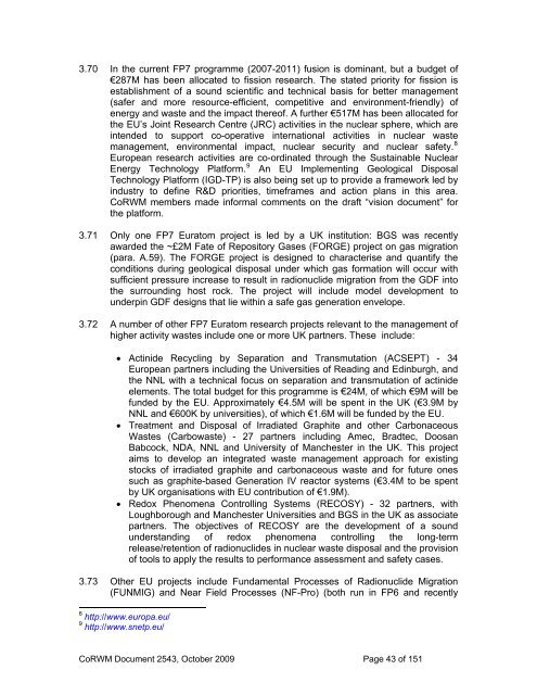 2009 Report to Government on National Research and