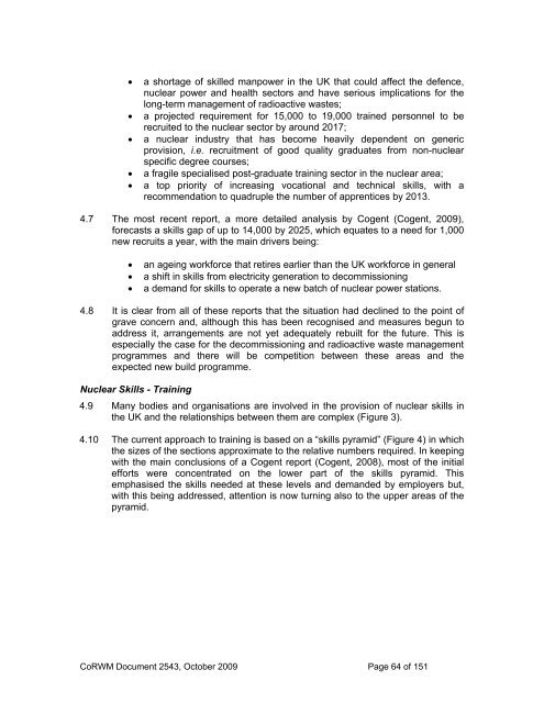 2009 Report to Government on National Research and