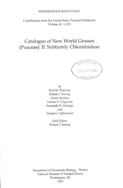 pdf file available (19.4 mb) - Department of Botany - Smithsonian ...