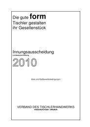 Die gute form Tischler gestalten ihr Gesellenstück ... - BBS-Nienburg