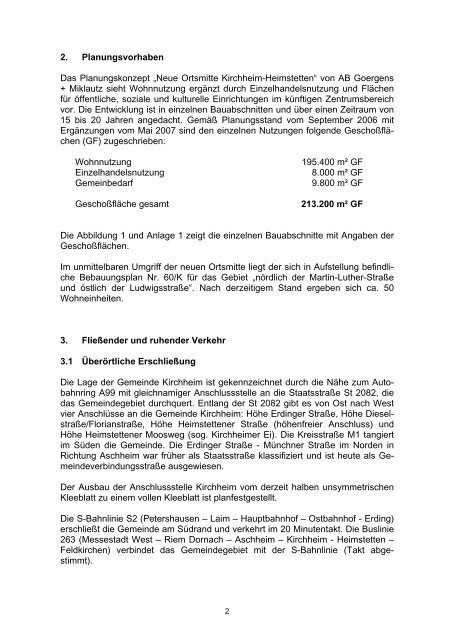 Neue Ortsmitte - Gemeinde Kirchheim-Heimstetten