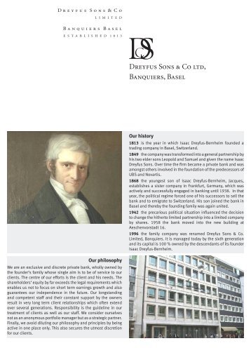 Dreyfus Sons & Co ltd, Banquiers, Basel