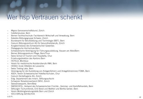 Hodler, Santschi & Partner AG Unternehmensberatung - Über hsp