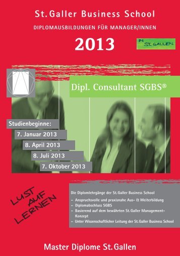 Dipl. Consultant SGBS® St.Galler Business School