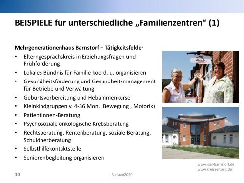 Eckpunkte eines Familienzentrums - Bassum 2020