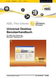 IGEL Universal Desktop Linux User Guide