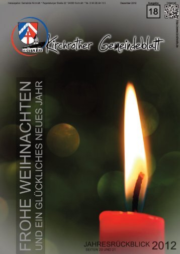 Nr. 18 (Dez. 2012 - 40 Seiten) - Gemeinde Kirchroth