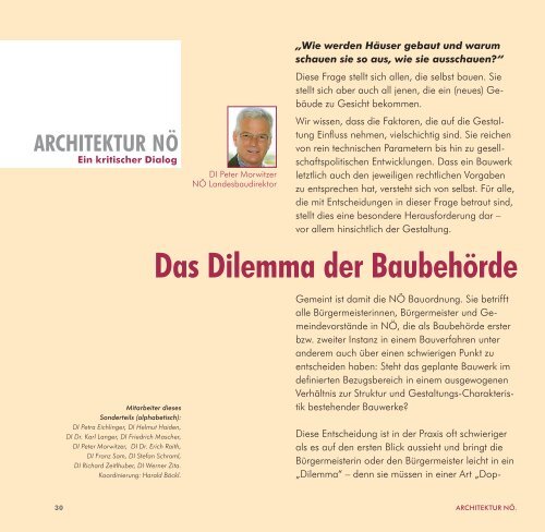 Mit Sonderteil: Architektur nÖ. ein kritischer dialog. - NÖ gestalten