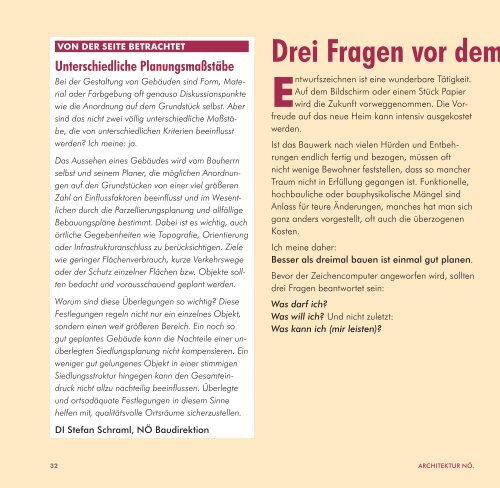 Mit Sonderteil: Architektur nÖ. ein kritischer dialog. - NÖ gestalten