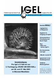 Das Igel-Bulletin - Pro Igel