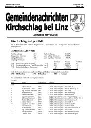 Folge 11/2003 - Kirchschlag bei Linz