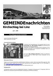 Gemeindenachrichten Juli 2008 (1,3MB) - Kirchschlag bei Linz