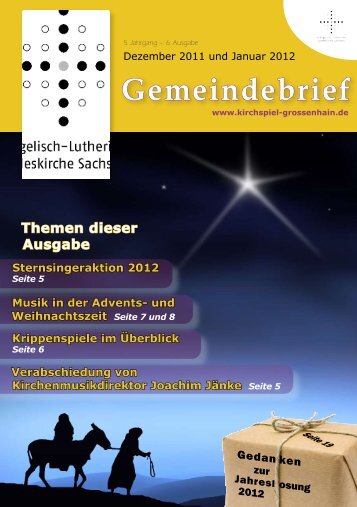 Gemeindebrief Dezember und Januar - Kirchspiel Großenhainer Land