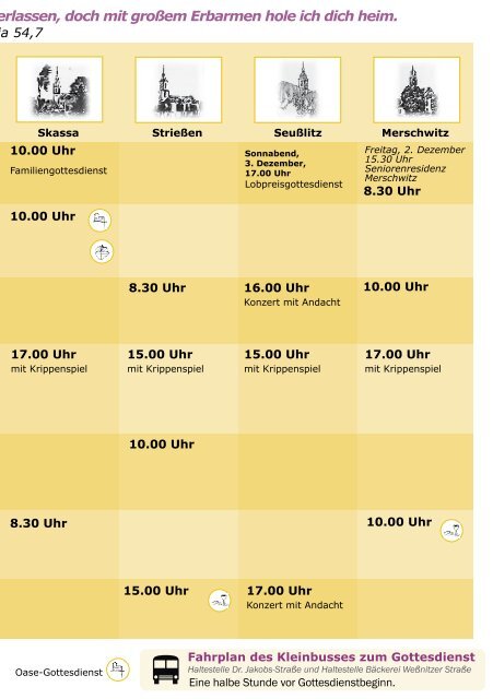 Gemeindebrief Dezember und Januar - Kirchspiel Großenhainer Land