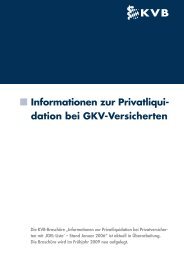 Informationen Privatliquidation-GKV Versicherte