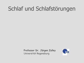 Präsentation zum Vortrag: Schlaf und Schlafstörungen