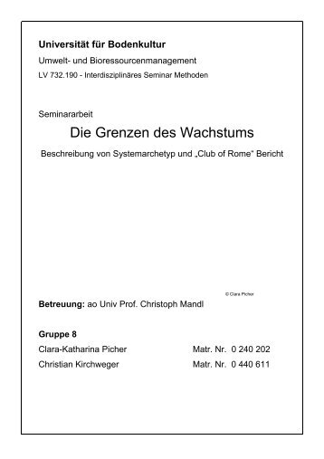 Die Grenzen des Wachstums - WikiService.at