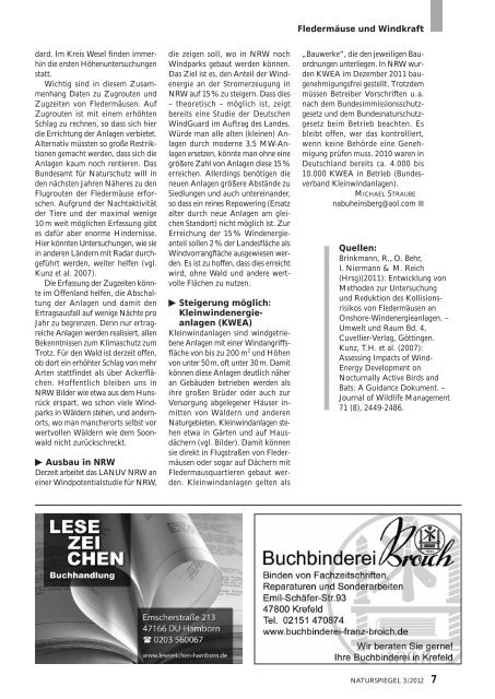 NATURSPIEGEL Heft 3 2012 - NABU Krefeld/Viersen