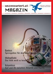 Unzensuriert Magazin 8/2013 - Banken - Leseprobe