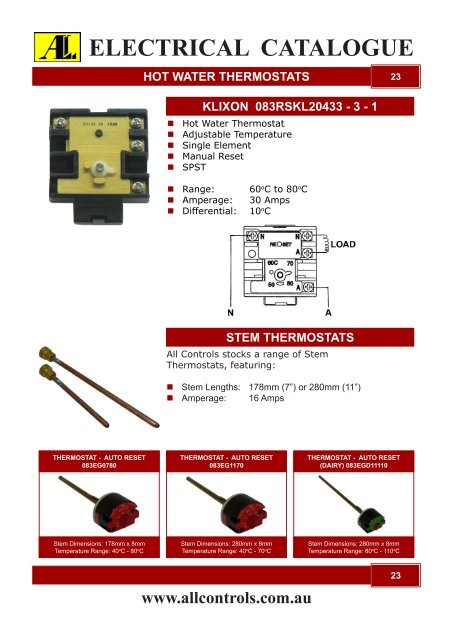 Electrical Catalogue - All Controls