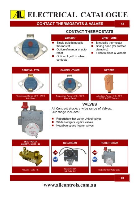 Electrical Catalogue - All Controls