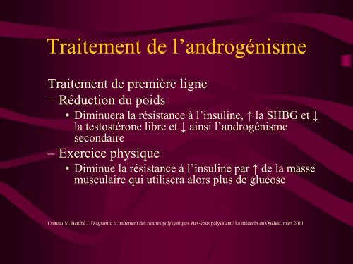 Syndrome des ovaires polykystiques - FMF