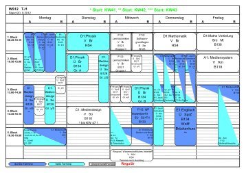 Stundenplan - Hochschule Bonn-Rhein-Sieg