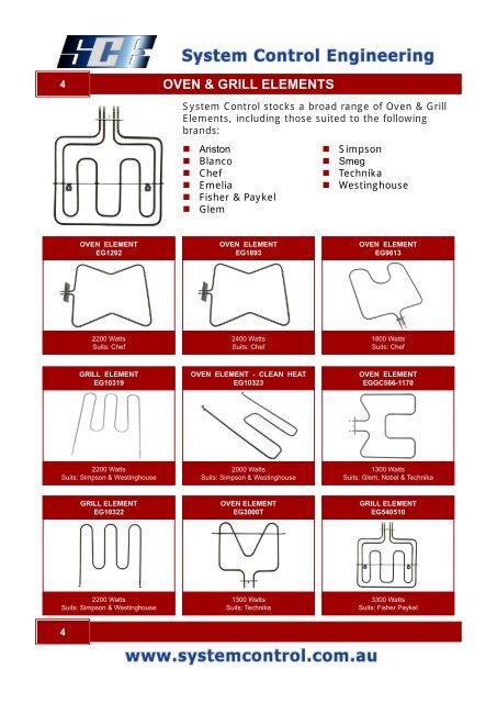 System Control - Electrical Catalogue - System Control Engineering