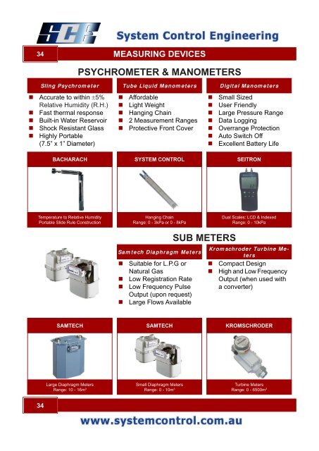 System Control - Electrical Catalogue - System Control Engineering