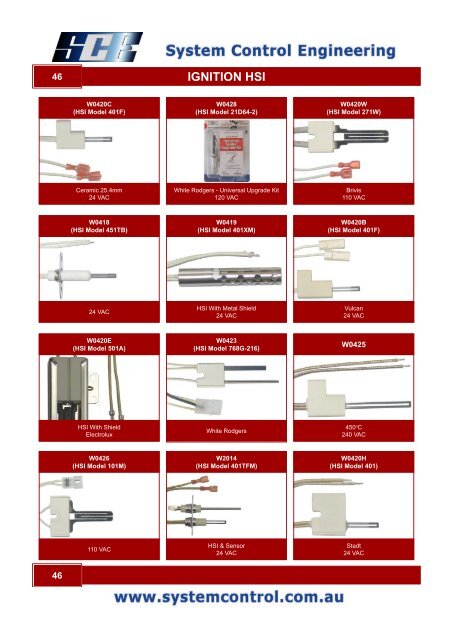 System Control - Electrical Catalogue - System Control Engineering