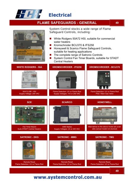 System Control - Electrical Catalogue - System Control Engineering