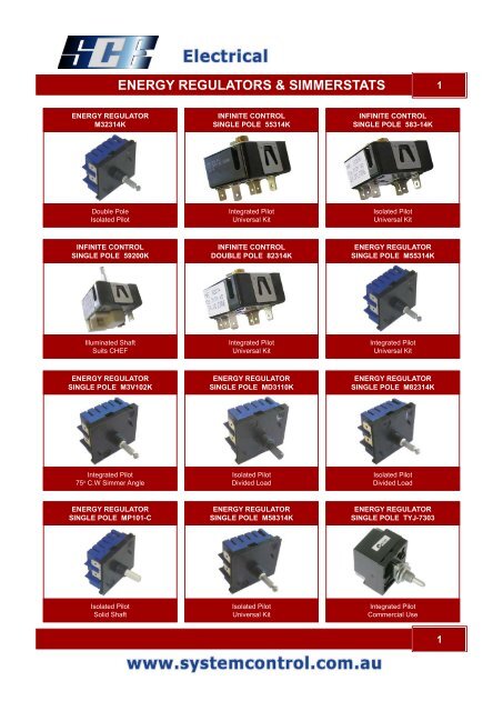 System Control - Electrical Catalogue - System Control Engineering