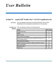 AmpFlSTR® Profiler Plus™ ID PCR Amplification Kit - Applied ...