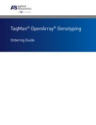 TaqMan® OpenArray® Genotyping Plates - Applied Biosystems