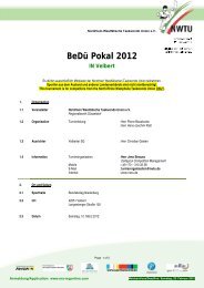 BeDü Pokal 2012 - Ma-regonline.com