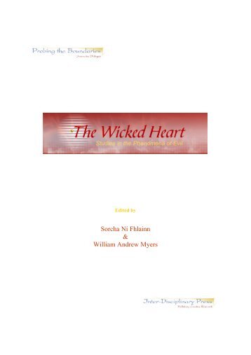 The Wicked Heart: Studies in the Phenomena of Evil - Inter ...