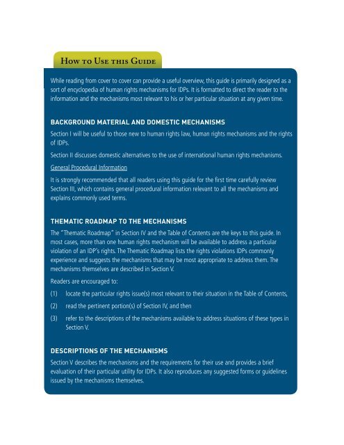 Guide to International Human Rights Mechanisms - Brookings