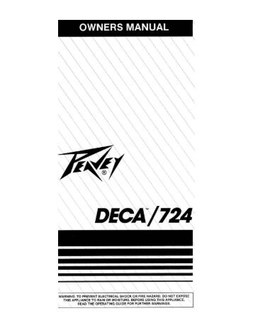 DECA 724 Digital Energy Conversion Amplifier - Peavey