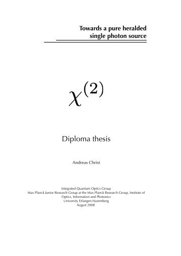 Diploma thesis