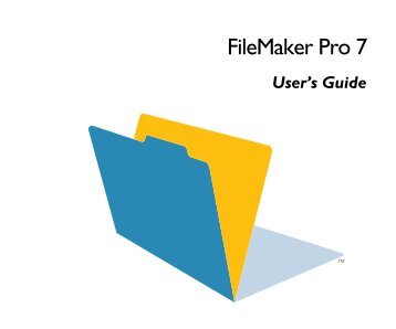 FileMaker Pro 7 User's Guide