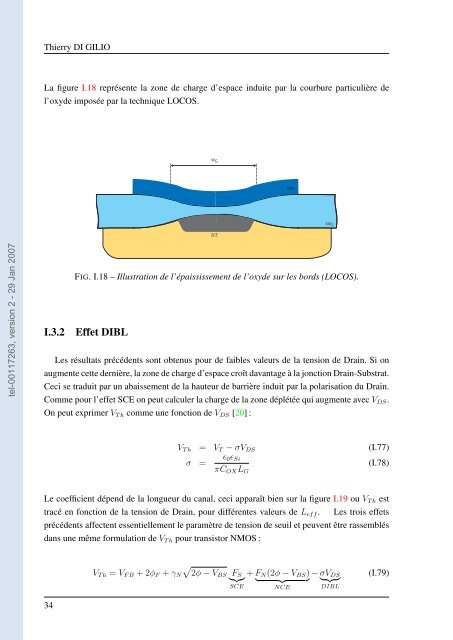 Etude de la fiabilité porteurs chauds et des performances des ...