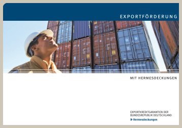 Infobroschüre Exportförderung mit Hermesdeckungen