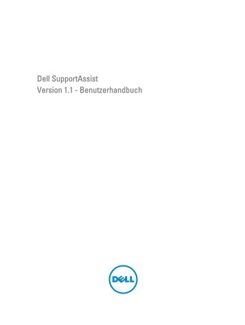 Dell SupportAssist Version 1.1 - Benutzerhandbuch