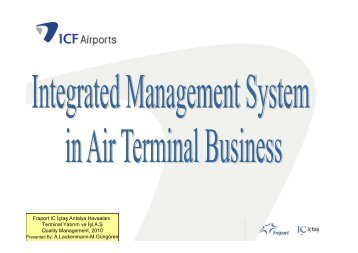 Integrated Management Systems in Airport Terminal Services