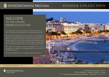 view our insider collection (pdf) - InterContinental Hotels Group