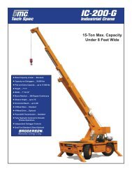 15 Ton Broderson Load Chart