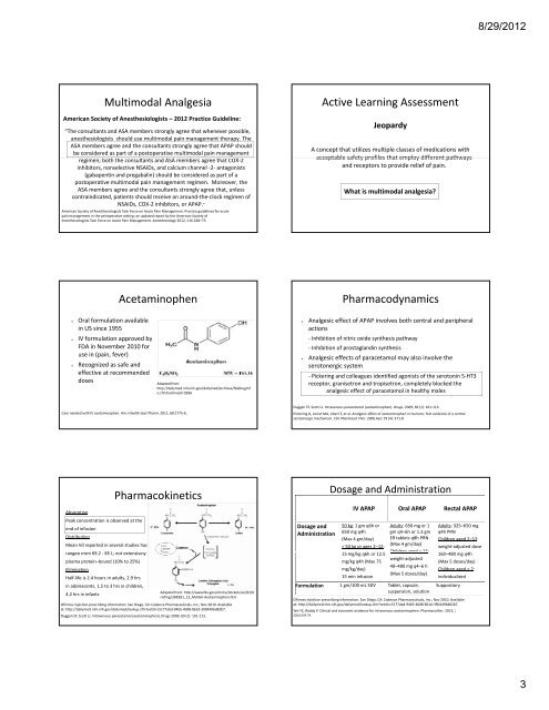 Presentation Outline ICHP Annual Meeting September 13-15