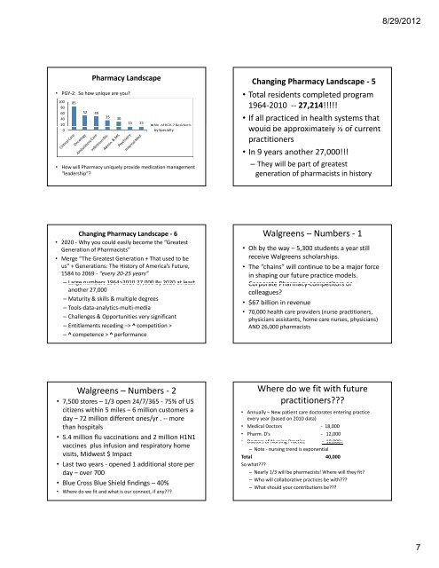 Presentation Outline ICHP Annual Meeting September 13-15