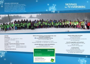 Flyer Skischule 2013 - Skilift Eversberg