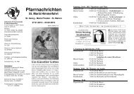 Pfarrnachrichten - Pfarrgemeinde St. Mariä Himmelfahrt